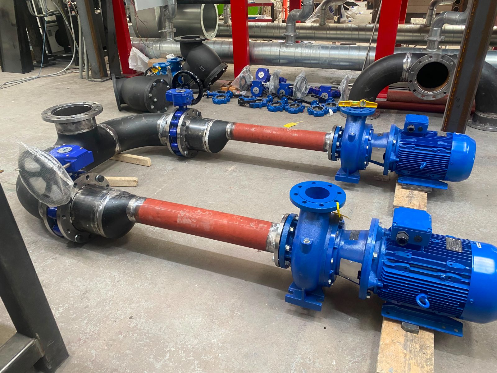 Welded pipework spool