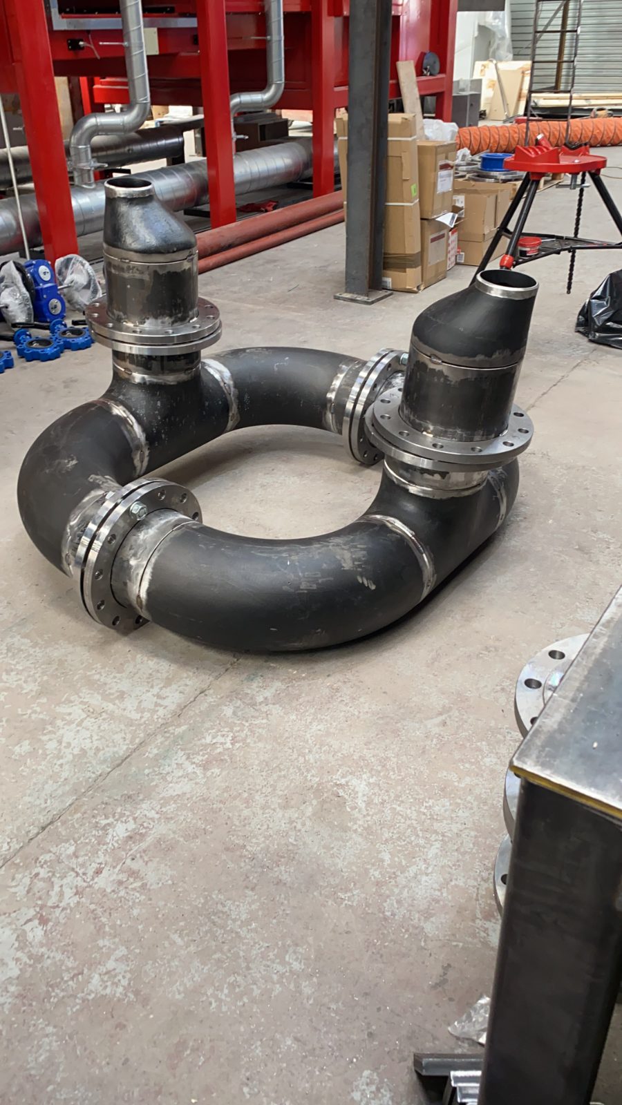 Pump and valve pipework rig